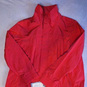 New DKNY Sport Women's Bright Coral Rain Jacket size LG